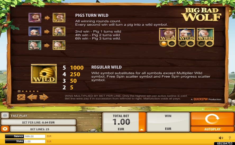 big bad wolf slot machine detail image 0