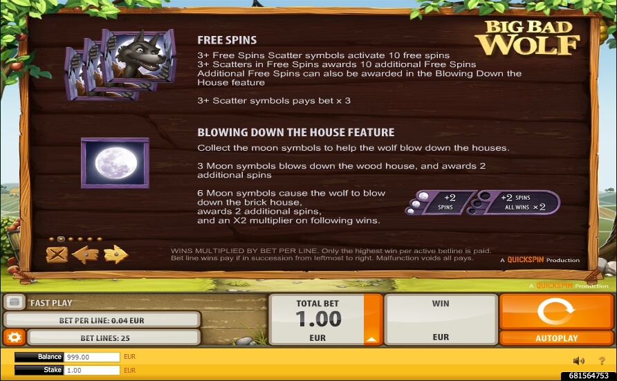big bad wolf slot machine detail image 1