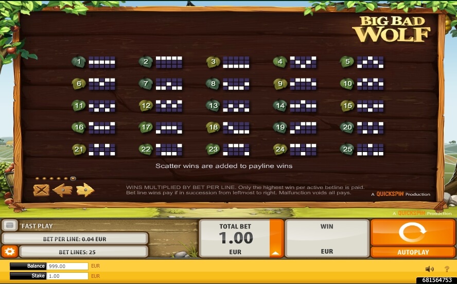 big bad wolf slot machine detail image 5