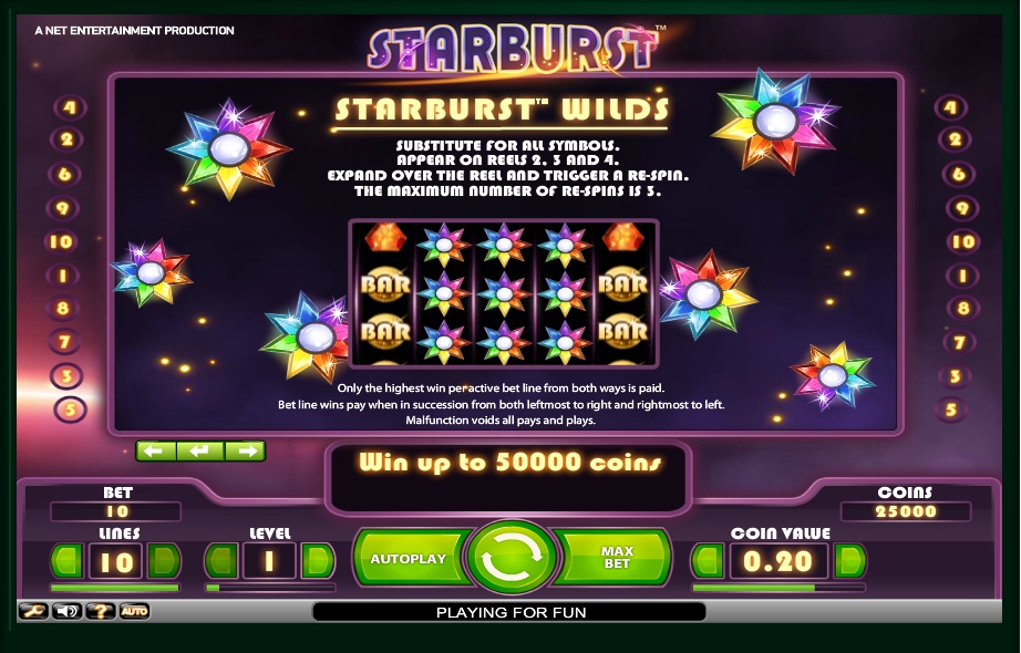 starburst slot machine detail image 0
