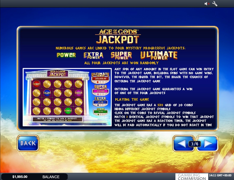 age of the gods: king of olympus slot machine detail image 3