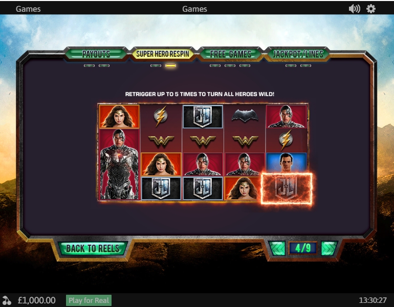 justice league slot machine detail image 4