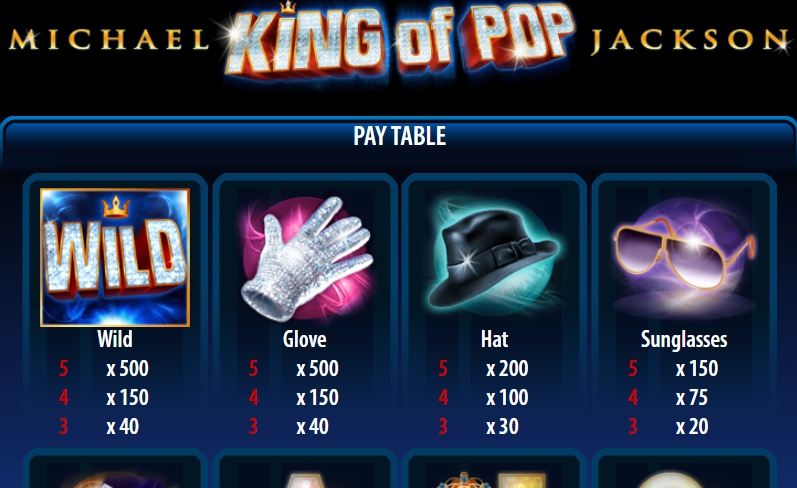 michael jackson king of pop slot machine detail image 1