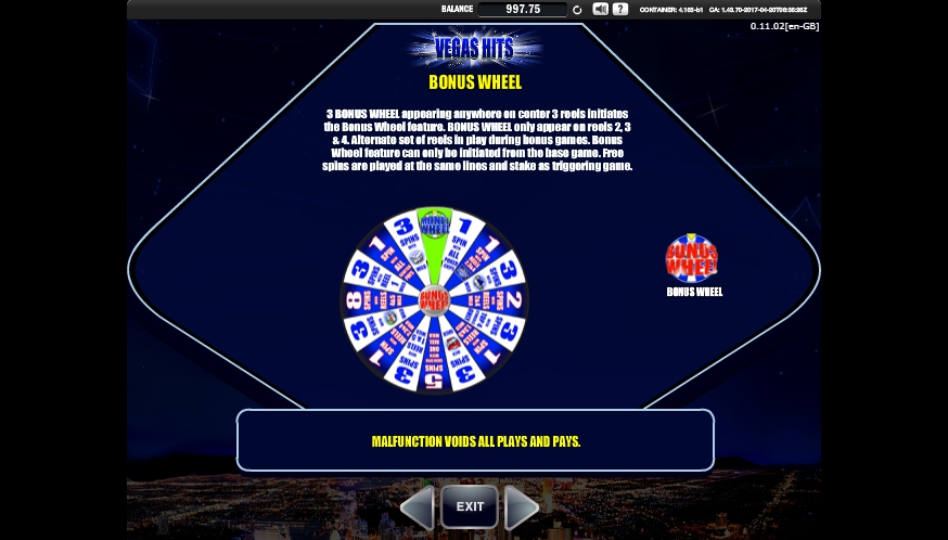 vegas hits slot machine detail image 3