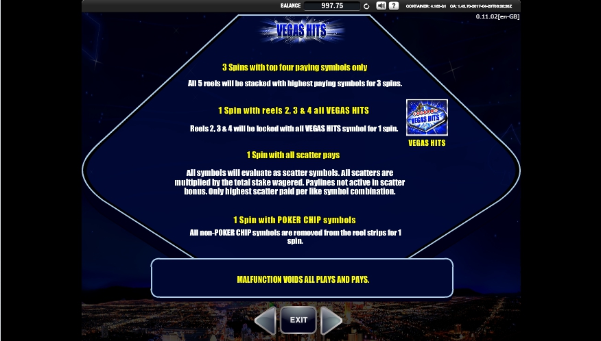 vegas hits slot machine detail image 6