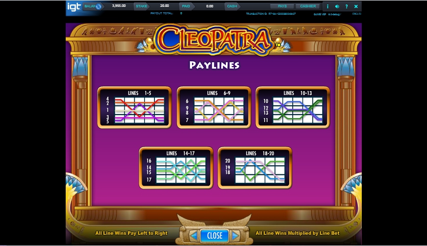 cleopatra slot machine detail image 4