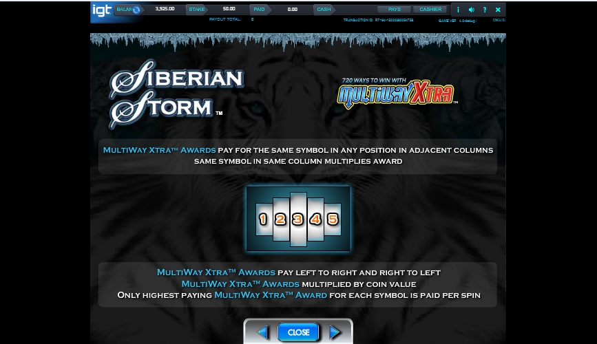 siberian storm slot machine detail image 1