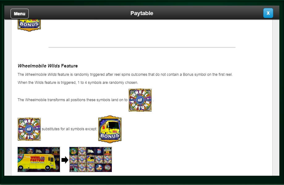 wheel of fortune on tour slot machine detail image 4