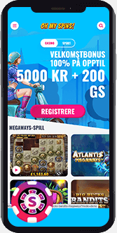 OhMySpins Casino mobil