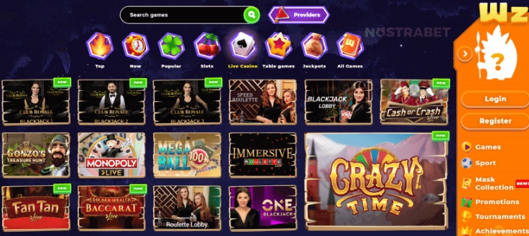 Wazamba Live Casino
