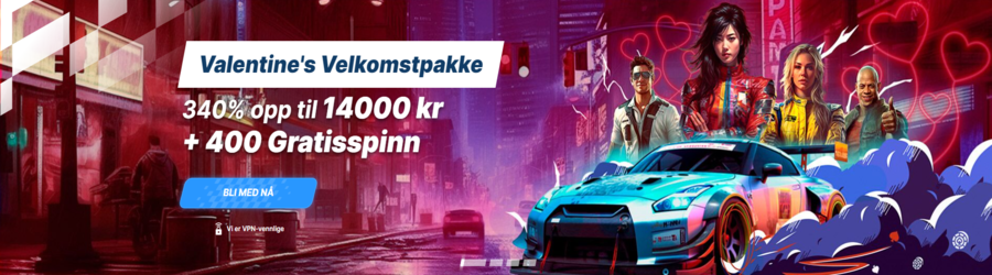 Velkomstbonus Needforspin Casino Velkomstbonus