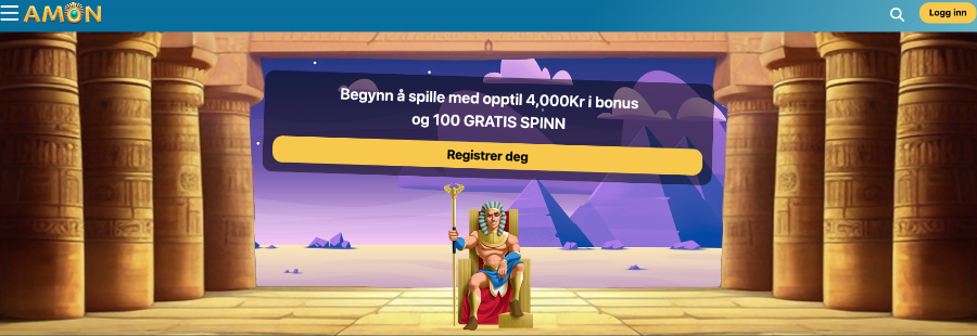 Velkomstbonus Amon Casino Velkomstbonus
