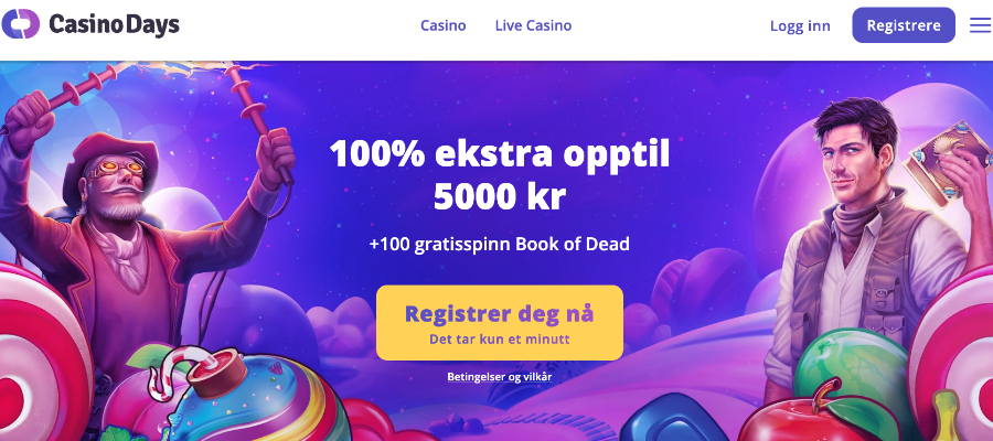 Velkomstbonus Casino Days Velkomstbonus