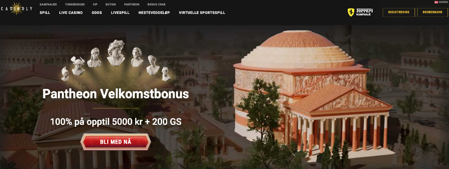 Velkomstbonus Casinoly Velkomstbonus
