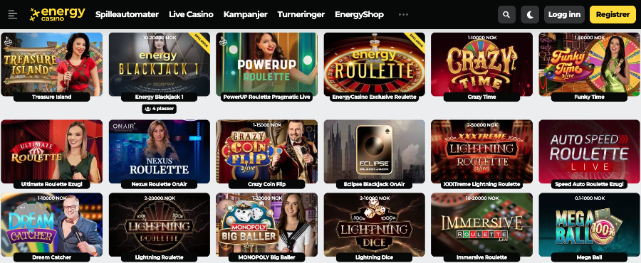 Live Casino Energy Live Casino