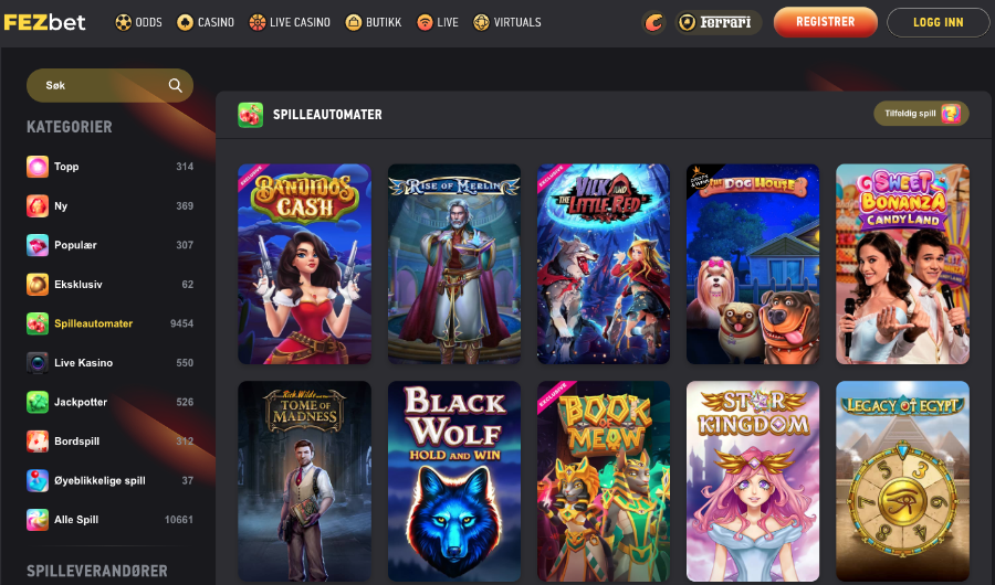 Spill Fezbet Casino Spill