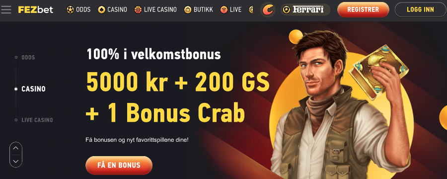 Velkomstbonus Fezbet Casino Velkomstbonus