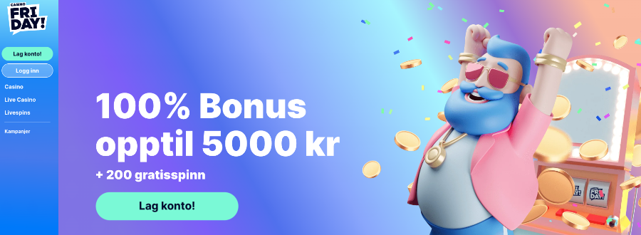 Casinofriday Velkomstbonus