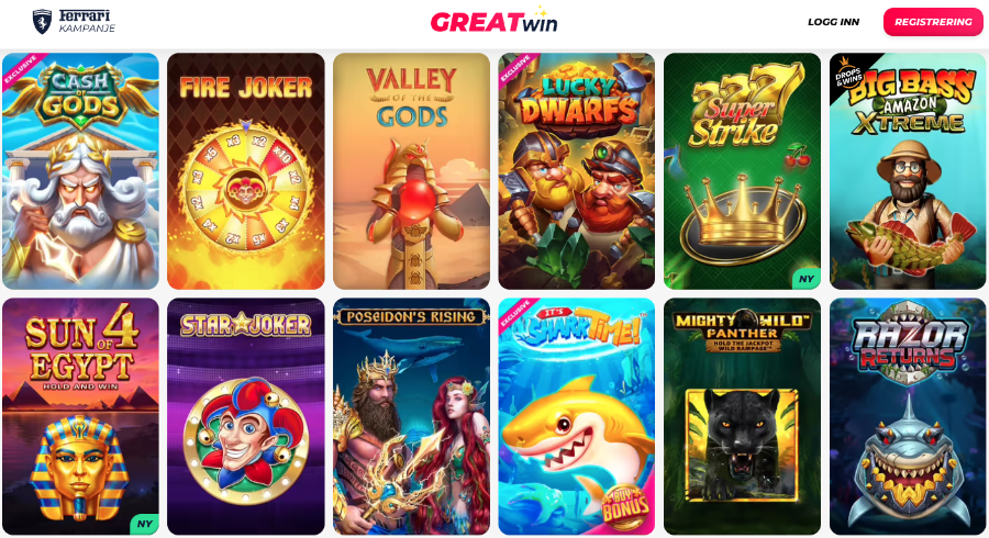 Spill Greatwin Casino Spill