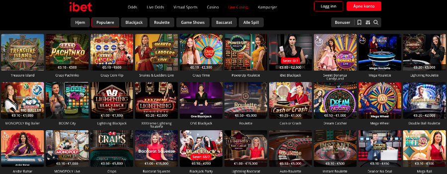 Live Casino Ibet Live Casino