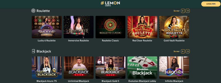 Live Casino Lemon Live Casino