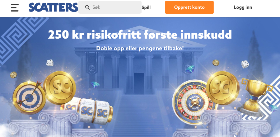 Velkomstbonus Scatters Casino Velkomstbonus