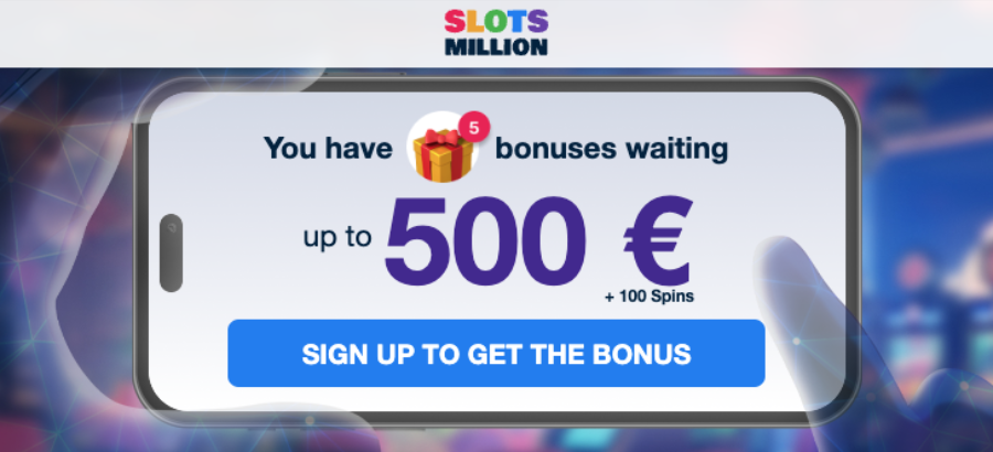 Velkomstbonus Slotsmillion Casino Velkomstbonus