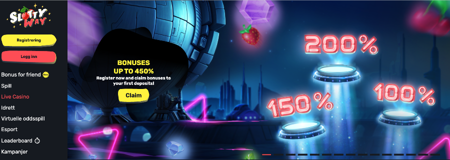 Velkomstbonus Slottyway Casino Velkomstbonus