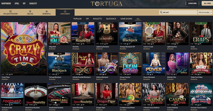 Live Casino Tortuga Live Casino