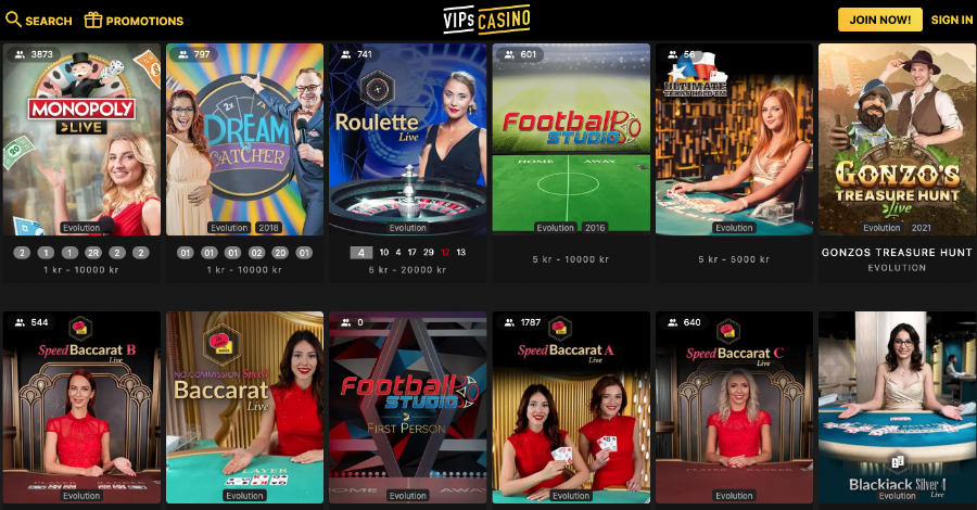Live Casino Vips Live Casino