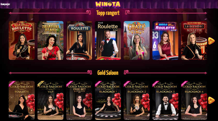 Live Casino Winota Live Casino